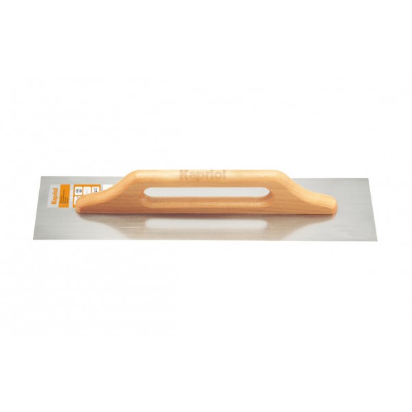Frattone liscio con manico in legno 14x50 cm