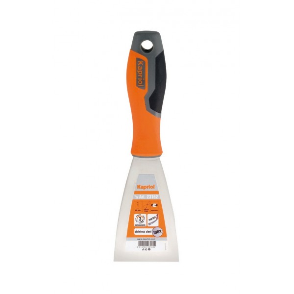 Spatola stuccatore con manico in progrip 40 mm