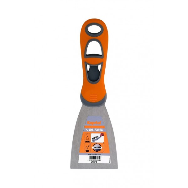 Spatola stuccatore con manico in progrip 40 mm