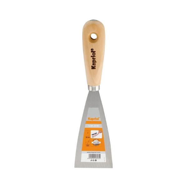 Spatola stuccatore con manico in legno 60 mm