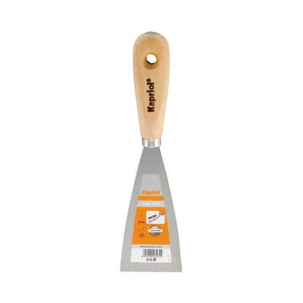 Spatola stuccatore con manico in legno 100 mm