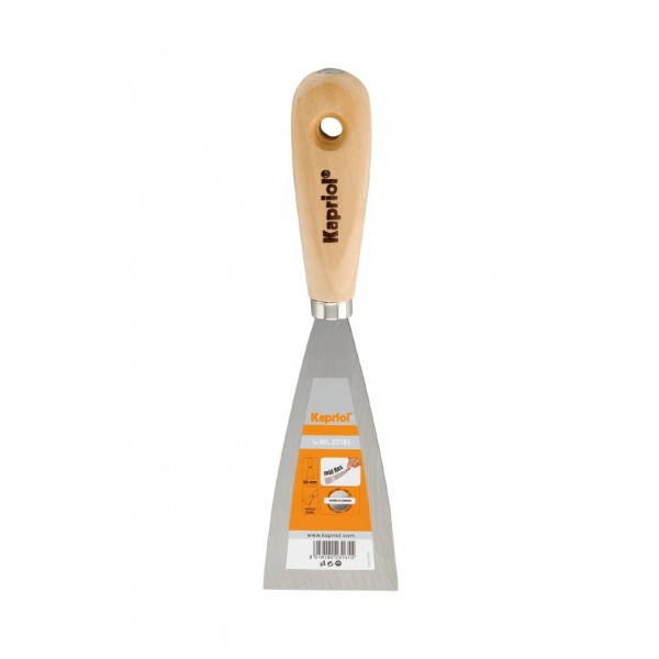 Spatola stuccatore con manico in legno 120 mm