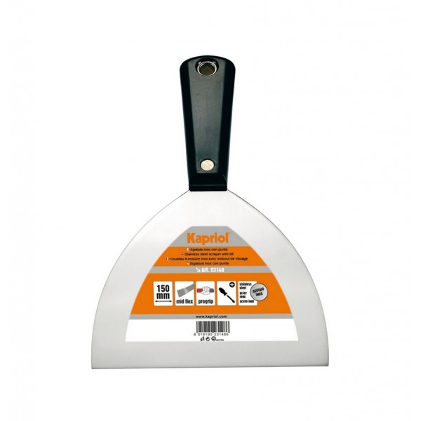 Spatola stuccatore con manico in pvc 120 mm