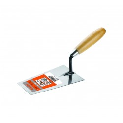 Cazzuola punta quadra manico in legno 20 cm