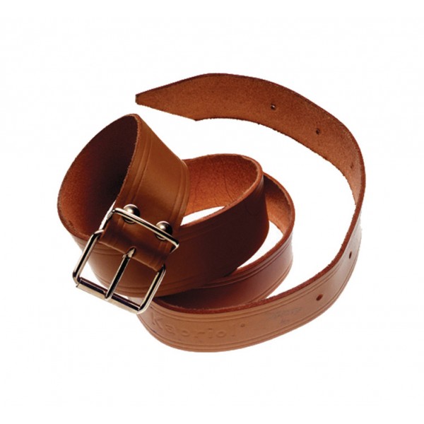 Cintura in cuoio extra fibbia in acciaio