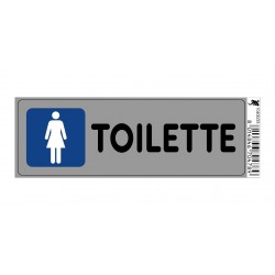 Cartello adesivo toilette donne 170x45 mm