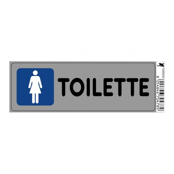 Cartello adesivo toilette donne 170x45 mm