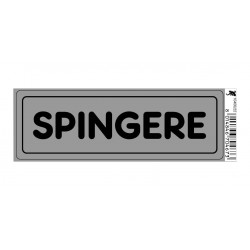 Cartello adesivo spingere 170x45 mm