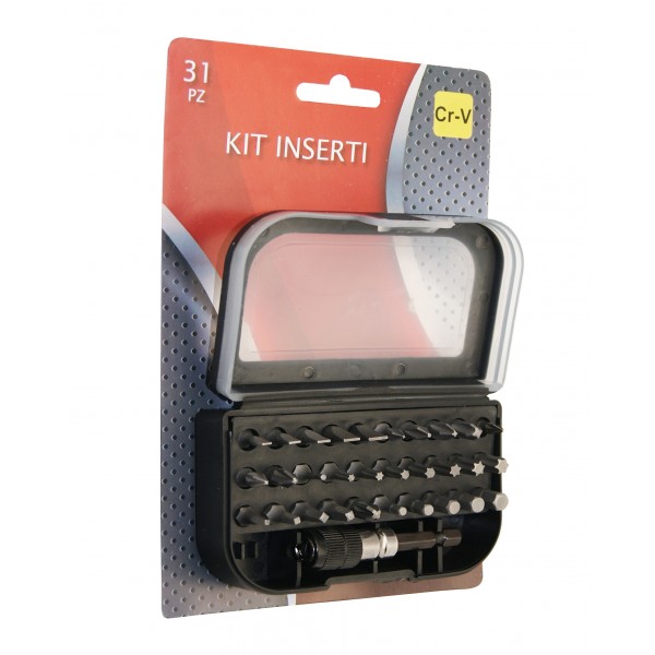 Set inserti 1/4 pollice cromo (31 pz)