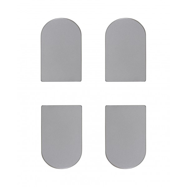 Kit coperture cerniera eclipse 3.0 cromato opaco