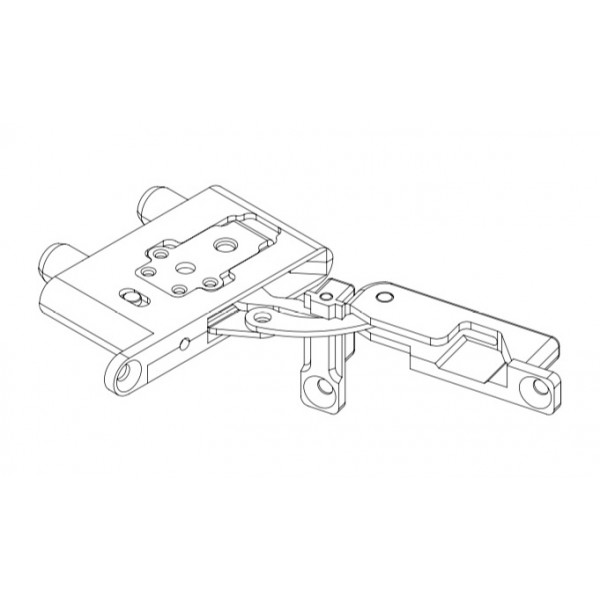 Cerniera proton battente dx nichelata