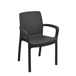 Sedia giardino Ipae Progarden Regina impilabile rattan...