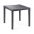 Tavolo da giardino quadrato King 79x79x72 cm effetto rattan antracite