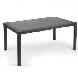 Tavolo da giardino rettangolare Prince effetto rattan...