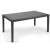 Tavolo da giardino rettangolare Prince effetto rattan 150x90x72 cm antracite