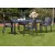 Tavolo da giardino rettangolare Prince effetto rattan 150x90x72 cm antracite
