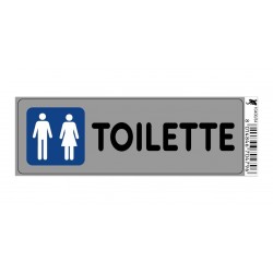 Targhetta adesiva cm 15x5 toilette (uomini e donne