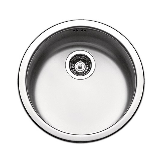 Lavello cucina 1 vasca tonda inox spazzolato Apell Circum diametro 43,5 cm