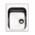 Lavello cucina 1 vasca in acciaio inox spazzolato Apell Torino 42 x 50 cm