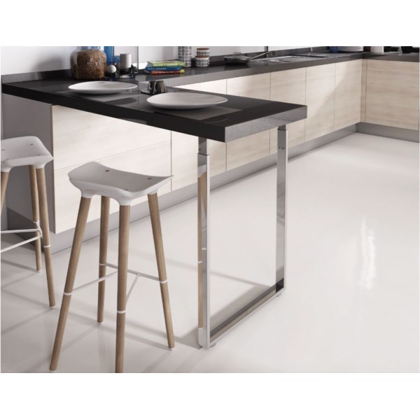Gamba danese serie BS1 altezza regolabile 820/900 cm cromato lucido