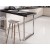 Gamba danese serie BS1 altezza regolabile 820/900 cm cromato lucido