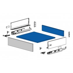 Cassetto slimbox e14 amm. h. 130 / 450 mm bianco