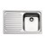 Lavello cucina 1 vasca con gocciolatoio a sinistra inox Apell Venezia 79x50 cm 