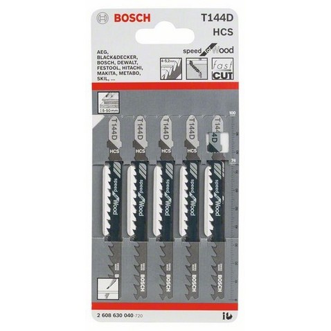 Set lame t 144 d seghetti l. 100 mm legno (5 pz)
