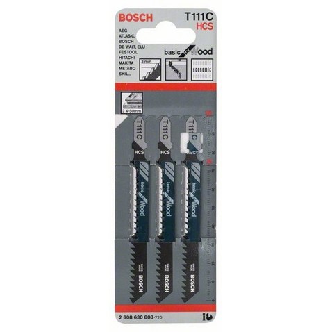Set lame t 111 c seghetti l. 100 mm legno (3 pz)