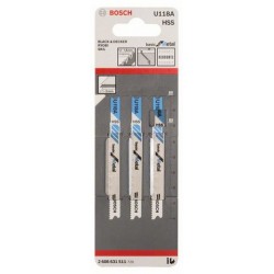 Set lame u 118 a seghetti l. 80 mm metallo (3 pz)