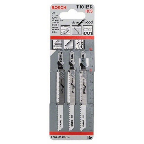 Set lame t 101 br seghetti l. 100 mm legno (3 pz)