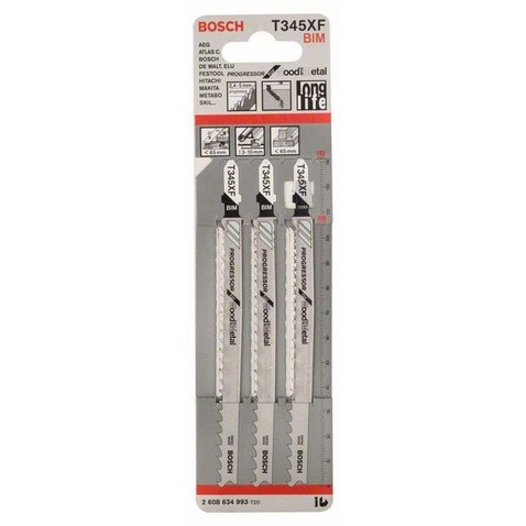 Set lame t 345 xf seghetti l. 132 mm univ. (3 pz)