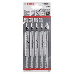 Set lame t 345 xf seghetti l. 132 mm univ. (5 pz)