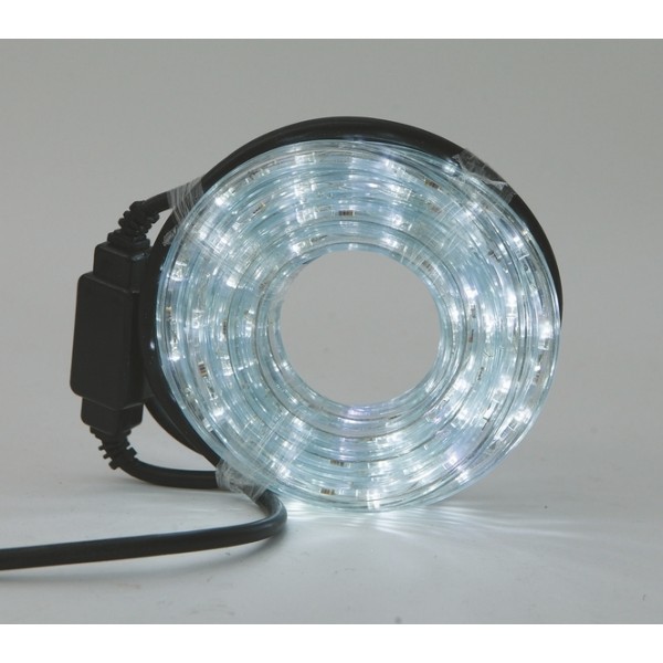 Tubo led bianco freddo 6 mt per addobbi natalizi 3v con motore per esterno
