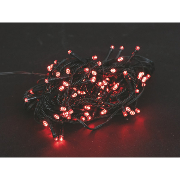 Luci di Natale 180 LED rosso 9 mt con controller