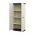 Armadio in resina alto per esterno 2 ante 70x39x165 cm tortora Artplast S70TPT
