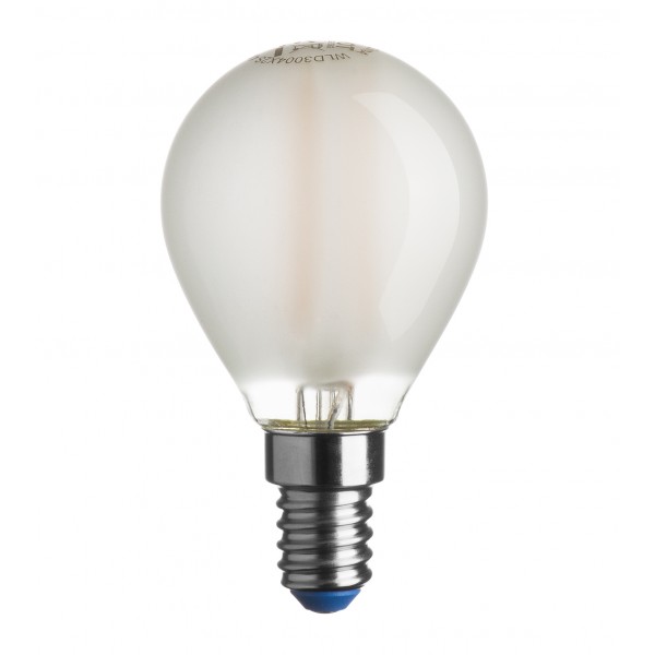 Lampadina led sfera satinata a++ 4 / 40 w e14 l/c