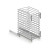 Portabiancheria quadro a estrazione manuale con staffe 60x45cm Inoxa 2123S cromo
