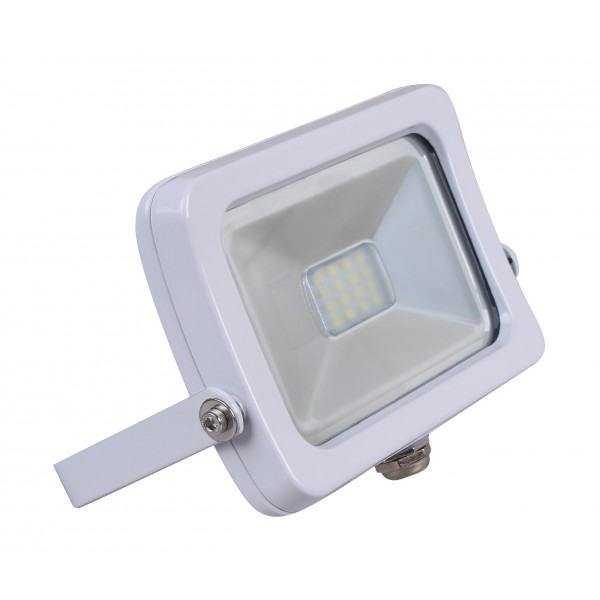 Proiettore led 10w 152x105x20mm 3000k bianco
