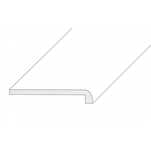Copribattiscopa b/6 16x90x2500 mm ayous tinto noce