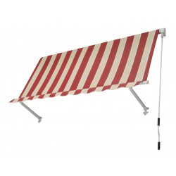 Tenda da sole senza cassone beige/borderaux 250x250 cm