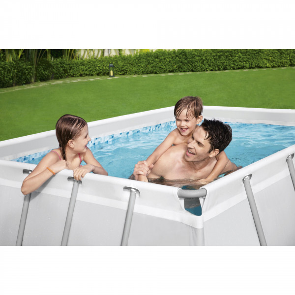 Piscina fuori terra rettangolare Bestway 56629 Power Steel Frame 282x196x84 cm