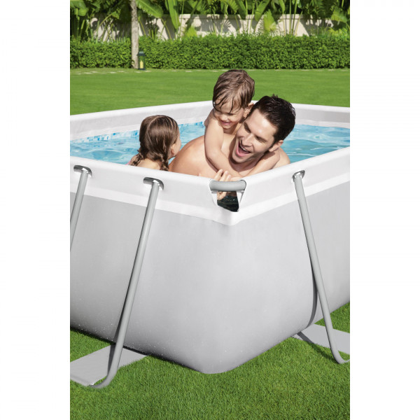 Piscina fuori terra rettangolare Bestway 56629 Power Steel Frame 282x196x84 cm