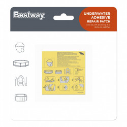 Toppe di riparazione per piscine Bestway 62091 (10...