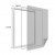 Zanzariera per finestra 150x180cm con autoadesivo bianco