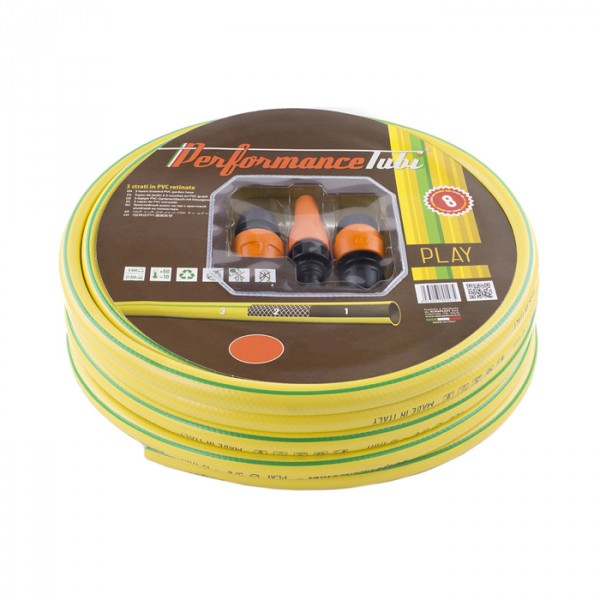 Tubo irrigazione giardino 15 metri diametro 12,5 mm. + kit, play almaplast