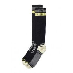 Calze tech winter nero / grigio gabbiano tg. xl