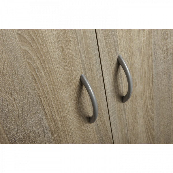 Armadio ufficio multiuso 7 ripiani 69x36x181 cm colore rovere