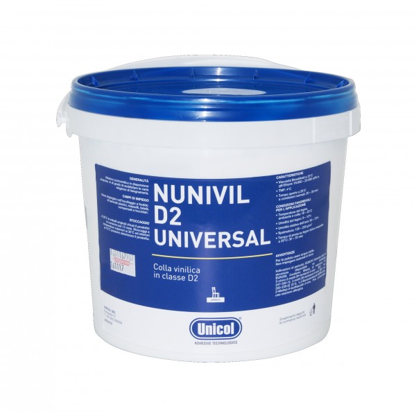 Nunivil adesivo vinilico univer. d2 bianco (10 kg)