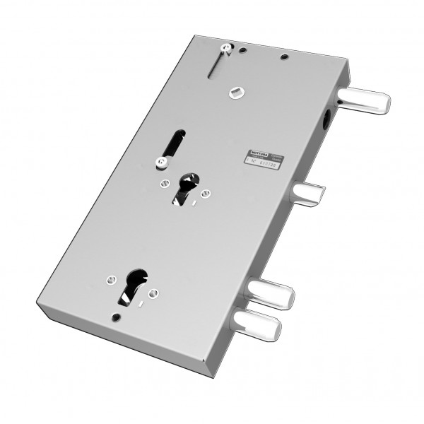 Serratura di sicurezza Mottura 89F309S00Q doppia ad applicare FERBONA triplice cilindro europeo per porte blindate